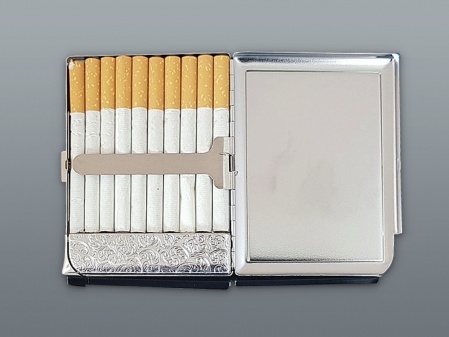 CIGARETTE CASE WITH LIGHTER - FLOWERS