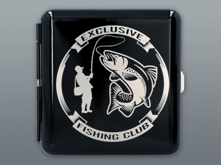 CIGARETTE CASE  WITH ENGRAVING - ANGLER ENG.