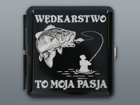 CIGARETTE CASE  WITH ENGRAVING - ANGLER PL.