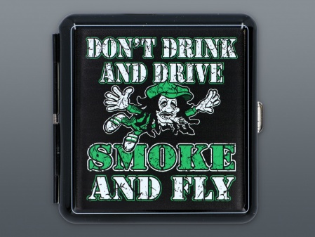 METAL CIGARETTE CASE - DO NOT DRINK AND DRIVE