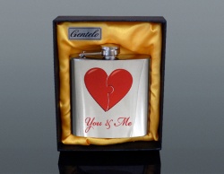 HIP-FLASK - YOU & ME PUZZLE IN BOX
