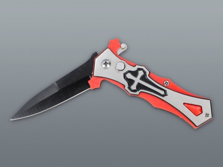 KNIFE CROSS, RED - SMALL