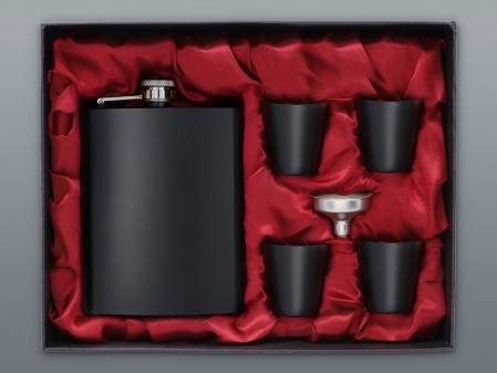 HIP-FLASK IN GIFT SET - BOX