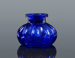 HOOKAH GLASS VASE-BLUE-SMALL SIZE