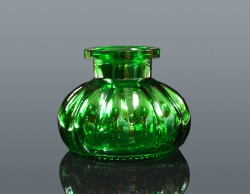 HOOKAH GLASS VASE-GREEN SMALL SIZE