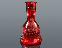 HOOKAH GLASS VASE-RED-BIG SIZE