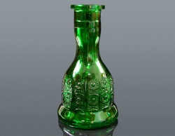 HOOKAH GLASS VASE-GREEN- BIG SIZE