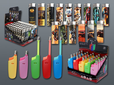 ELECTRONIC LIGHTERS AND BBQ LIGHTERS